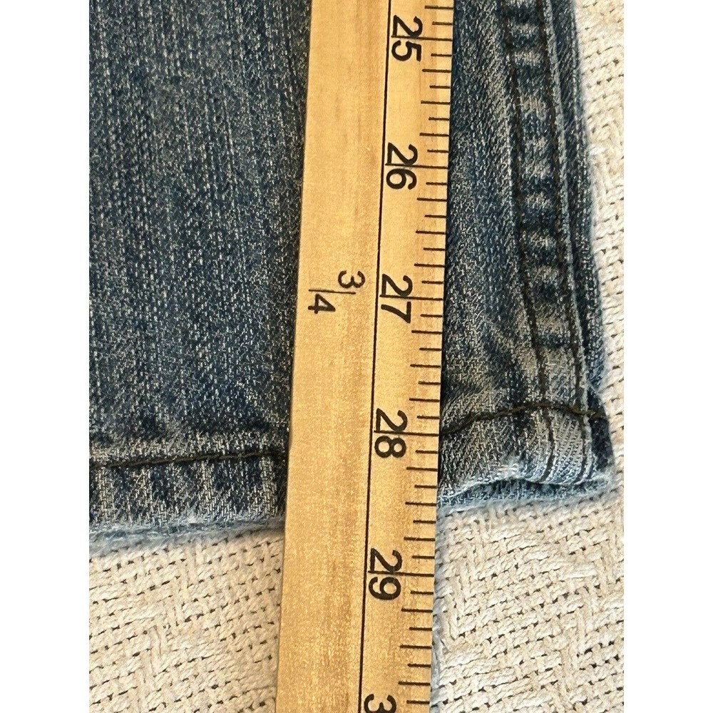 Levi's 514 Jeans Mens Size 36x30 Blue Straight Leg Distressed (34 X 28 1/2) - Picture 12 of 16